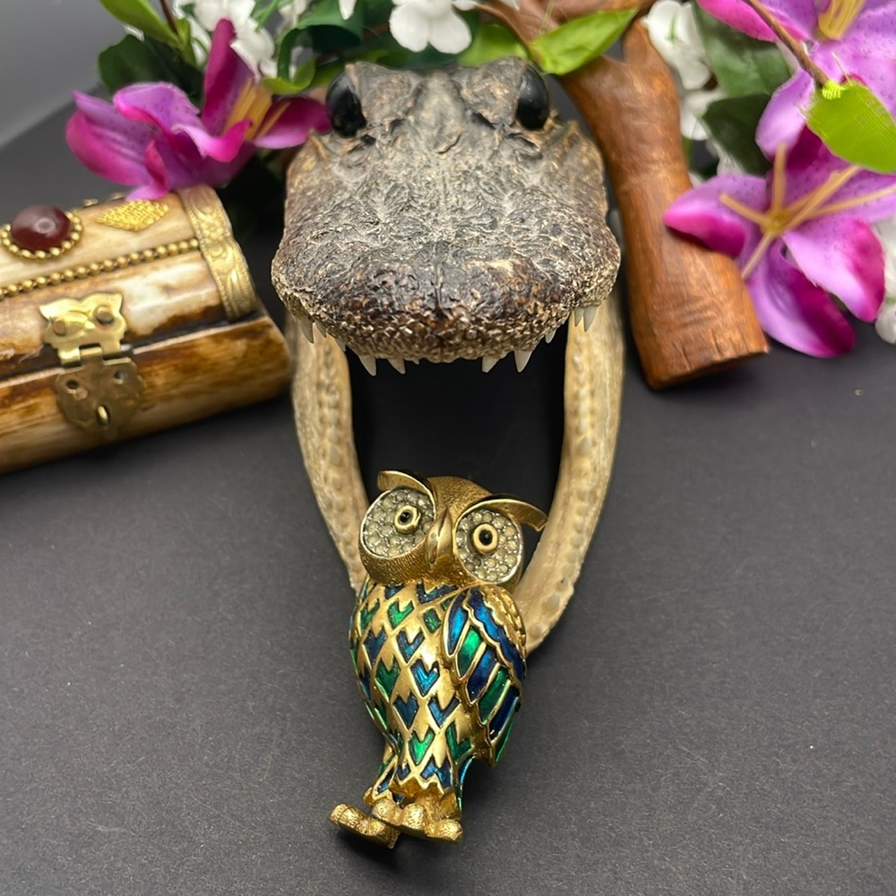 Jomaz owl brooch vintage 🔥